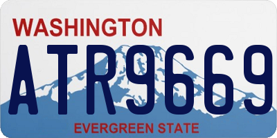 WA license plate ATR9669
