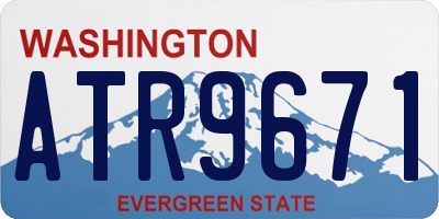 WA license plate ATR9671