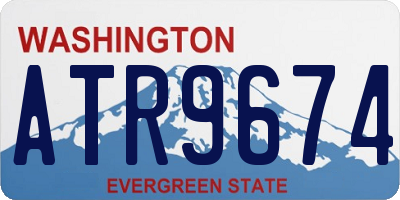 WA license plate ATR9674
