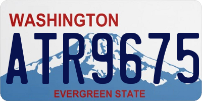 WA license plate ATR9675