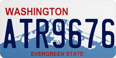 WA license plate ATR9676
