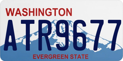 WA license plate ATR9677