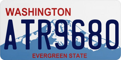 WA license plate ATR9680