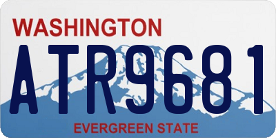 WA license plate ATR9681
