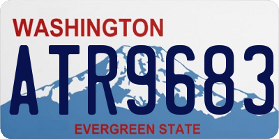 WA license plate ATR9683