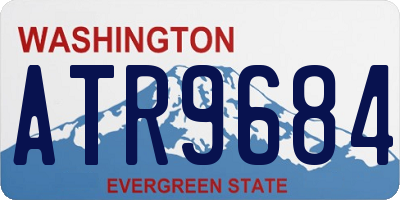 WA license plate ATR9684