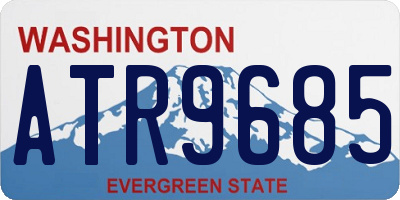 WA license plate ATR9685