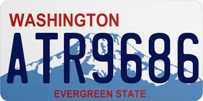 WA license plate ATR9686