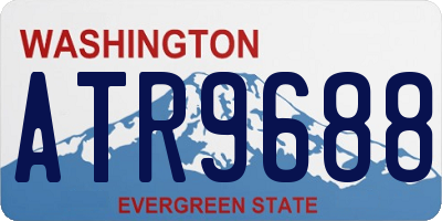WA license plate ATR9688