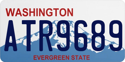 WA license plate ATR9689
