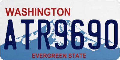 WA license plate ATR9690