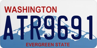 WA license plate ATR9691