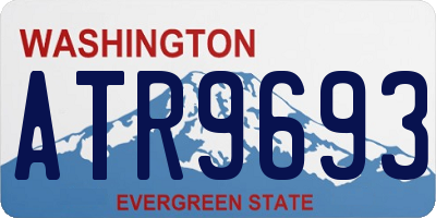 WA license plate ATR9693