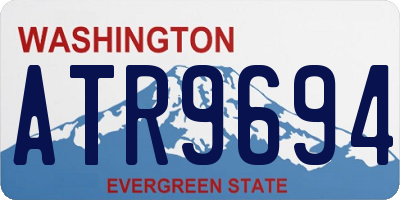 WA license plate ATR9694