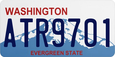 WA license plate ATR9701
