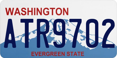 WA license plate ATR9702