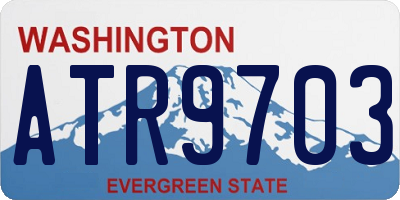 WA license plate ATR9703