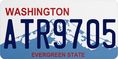 WA license plate ATR9705