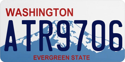 WA license plate ATR9706