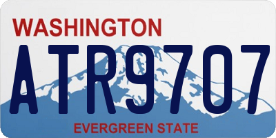 WA license plate ATR9707