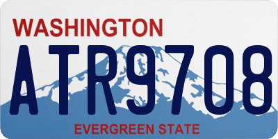 WA license plate ATR9708