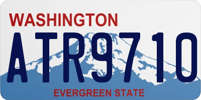 WA license plate ATR9710