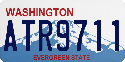 WA license plate ATR9711