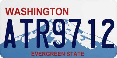 WA license plate ATR9712