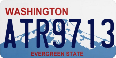 WA license plate ATR9713