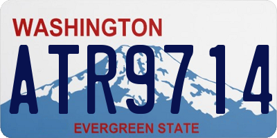WA license plate ATR9714