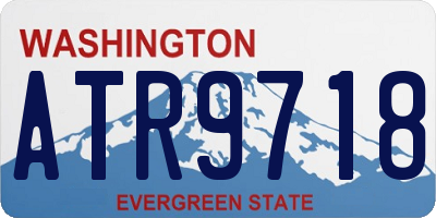 WA license plate ATR9718