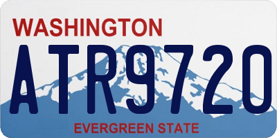 WA license plate ATR9720