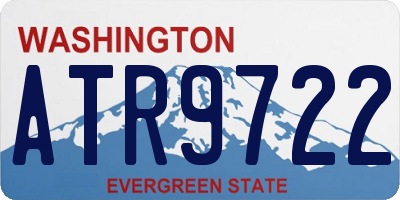 WA license plate ATR9722