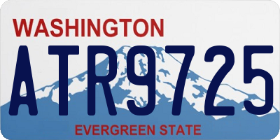 WA license plate ATR9725