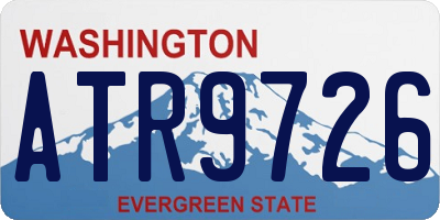 WA license plate ATR9726