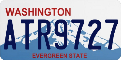 WA license plate ATR9727