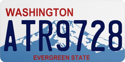 WA license plate ATR9728