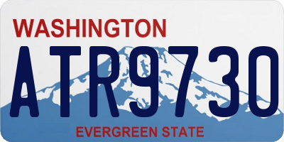 WA license plate ATR9730
