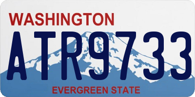 WA license plate ATR9733