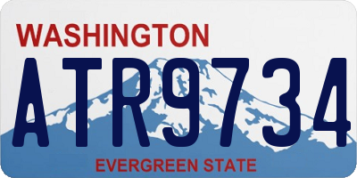 WA license plate ATR9734