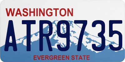 WA license plate ATR9735