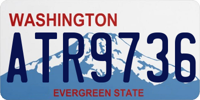 WA license plate ATR9736