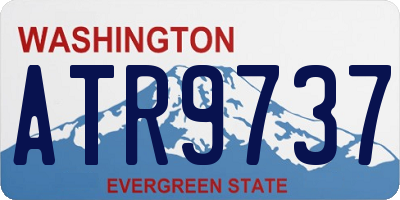 WA license plate ATR9737