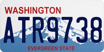 WA license plate ATR9738