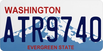 WA license plate ATR9740