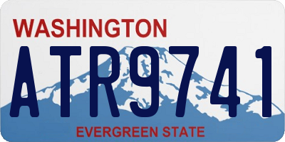 WA license plate ATR9741