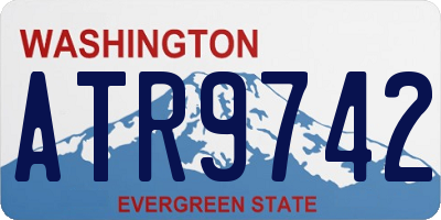 WA license plate ATR9742