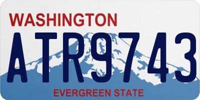 WA license plate ATR9743