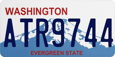 WA license plate ATR9744