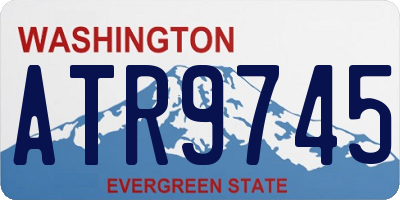 WA license plate ATR9745